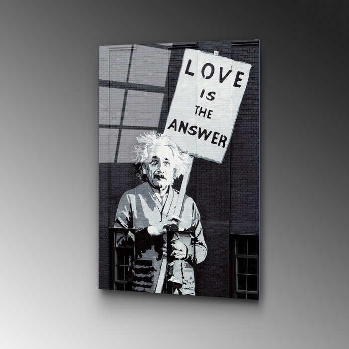 Wallity Cuadro Decorativo de Vidrio Templado Banksy UV-489 45 x 65 cm Wallity Cuadro Decorativo de Vidrio Templado Banksy UV-489 45 x 65 cm
